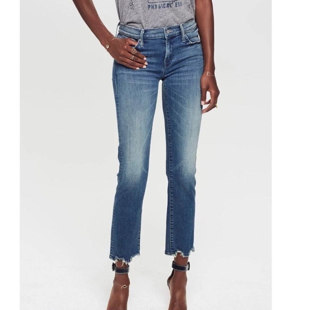 Mother Denim The Rascal Ankle Raw Hem-LL4